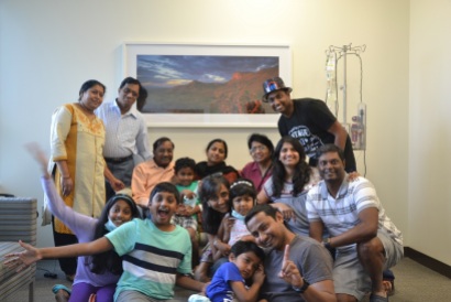 Sangeet's birthday in the hospital